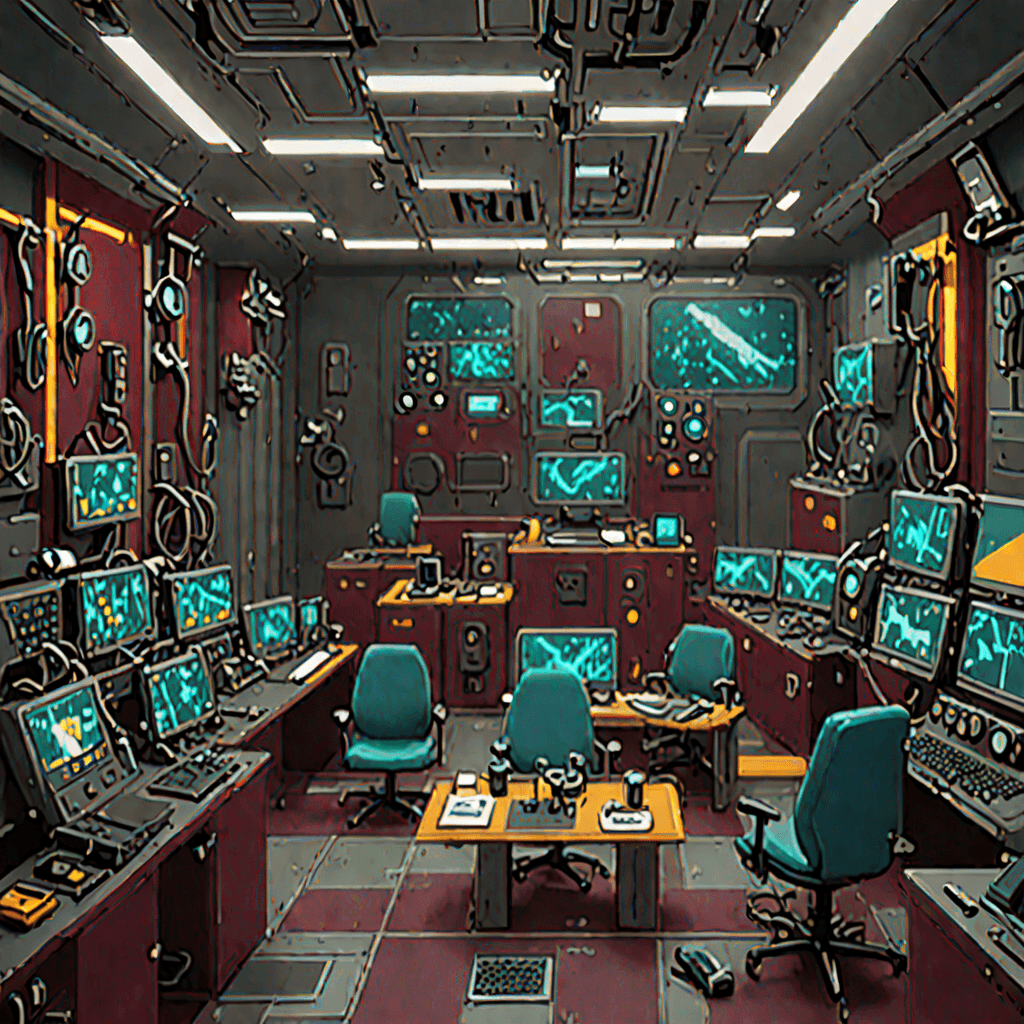 Command & Control fictionalized material study generated on the Mac Studio